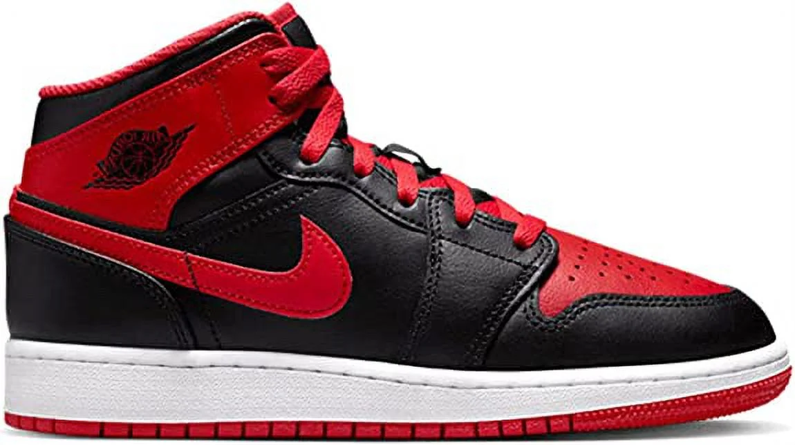 Men's Jordan 1 Mid "Alternate Bred" Black/Fire Red/White (DQ8426 060) - 8.5 - Curated Treasures Market