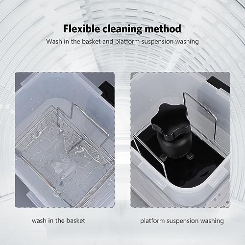 ELEGOO Mercury Plus V3.0 Wash and Cure Station, 7.5 L Large Capacity, Compatible with Mars Saturn Photon Halot MSLA LCD DLP 3D Printers