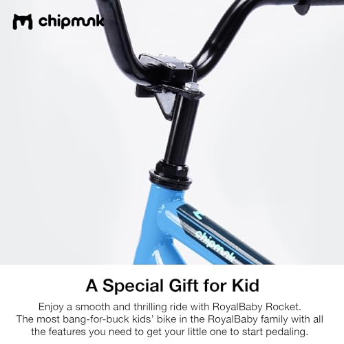 Chipmunk Kids Bike Toddlers 12 14 16 18 Inch Wheel Bicycle Beginners Boys Girls Ages 3-11 Years, Multiple Color Options