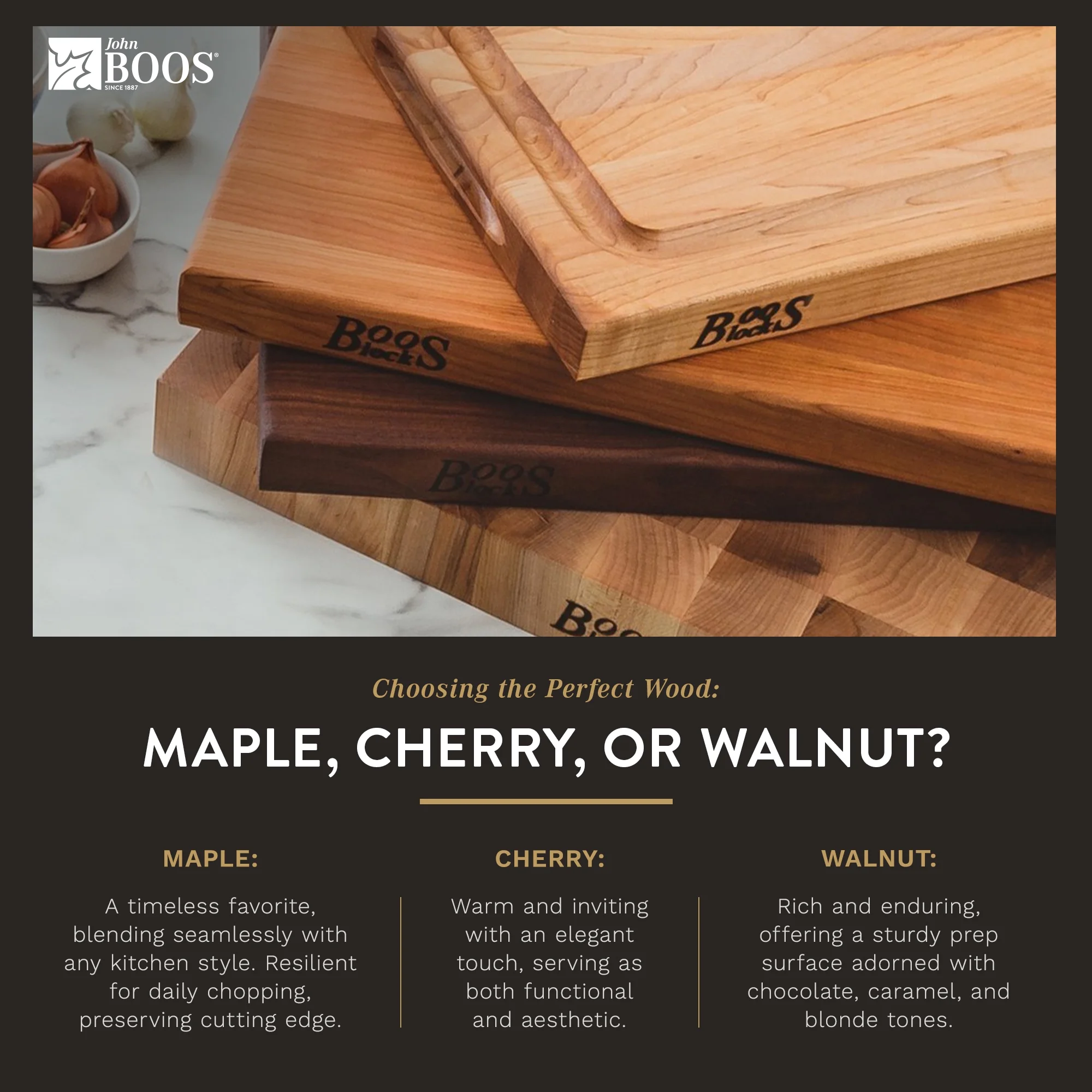 John Boos Large Maple Wood Cutting Board for Kitchen, 30” x 24” Boos Block
