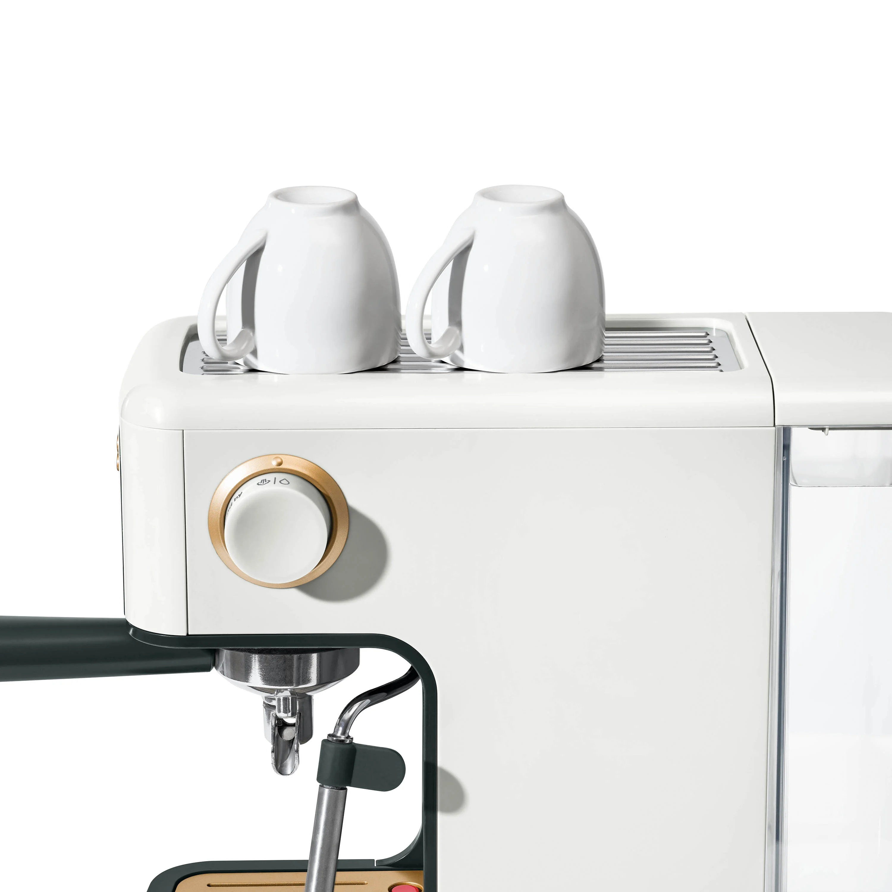 Beautiful Slim Espresso Maker with 20-Bar Pressure, White Icing by Drew Barrymore