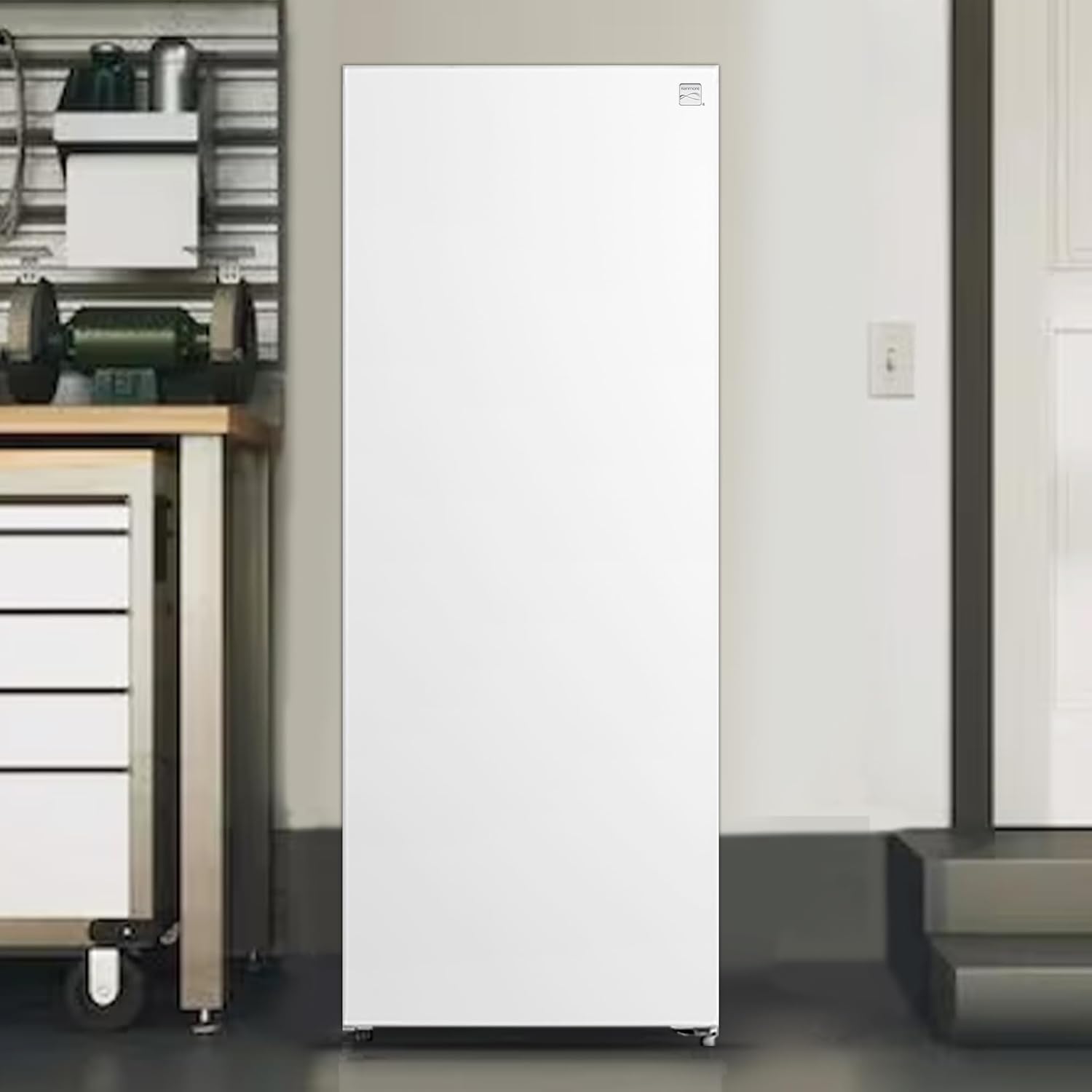 Kenmore KKUF07-W 7 Cu. Ft. (196L) Convertible Refrigerator Ready | Low-Frost | Reversible Door | Manual Defrost | Removable Glass Shelves | White |