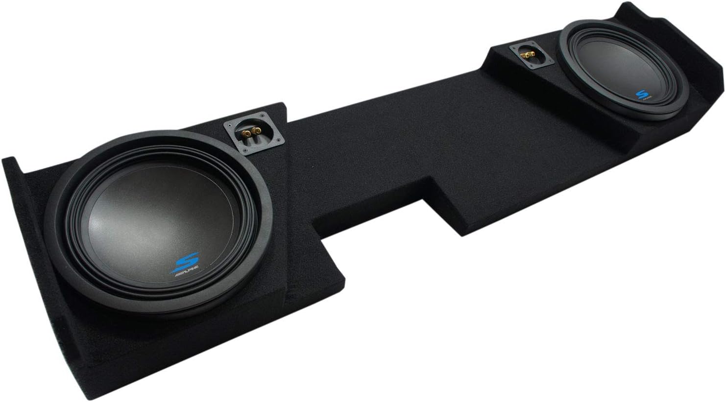 Compatible with 2014 2015 2016 2017 2018 2019 GMC Sierra Double Cab Alpine S-W10D2 Type S Car Audio Subwoofers Dual 10 Custom Sub Box Enclosure