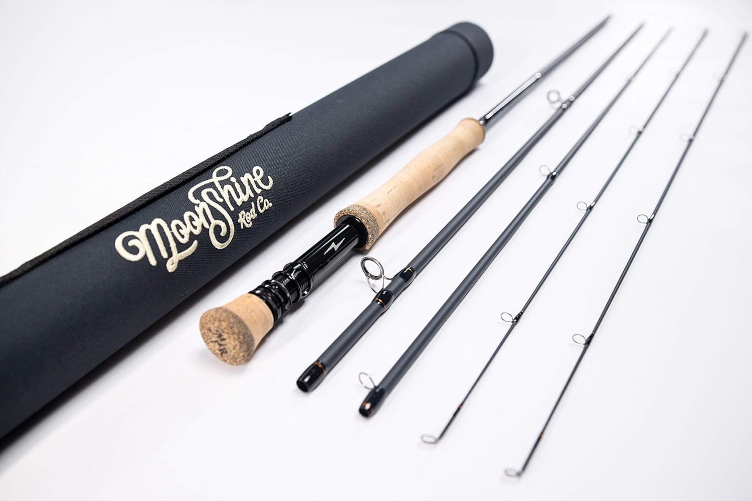 Moonshine Rod Co. Fly Fishing Rod Two Rod Tips Included, Carrying Case - The Vesper Series