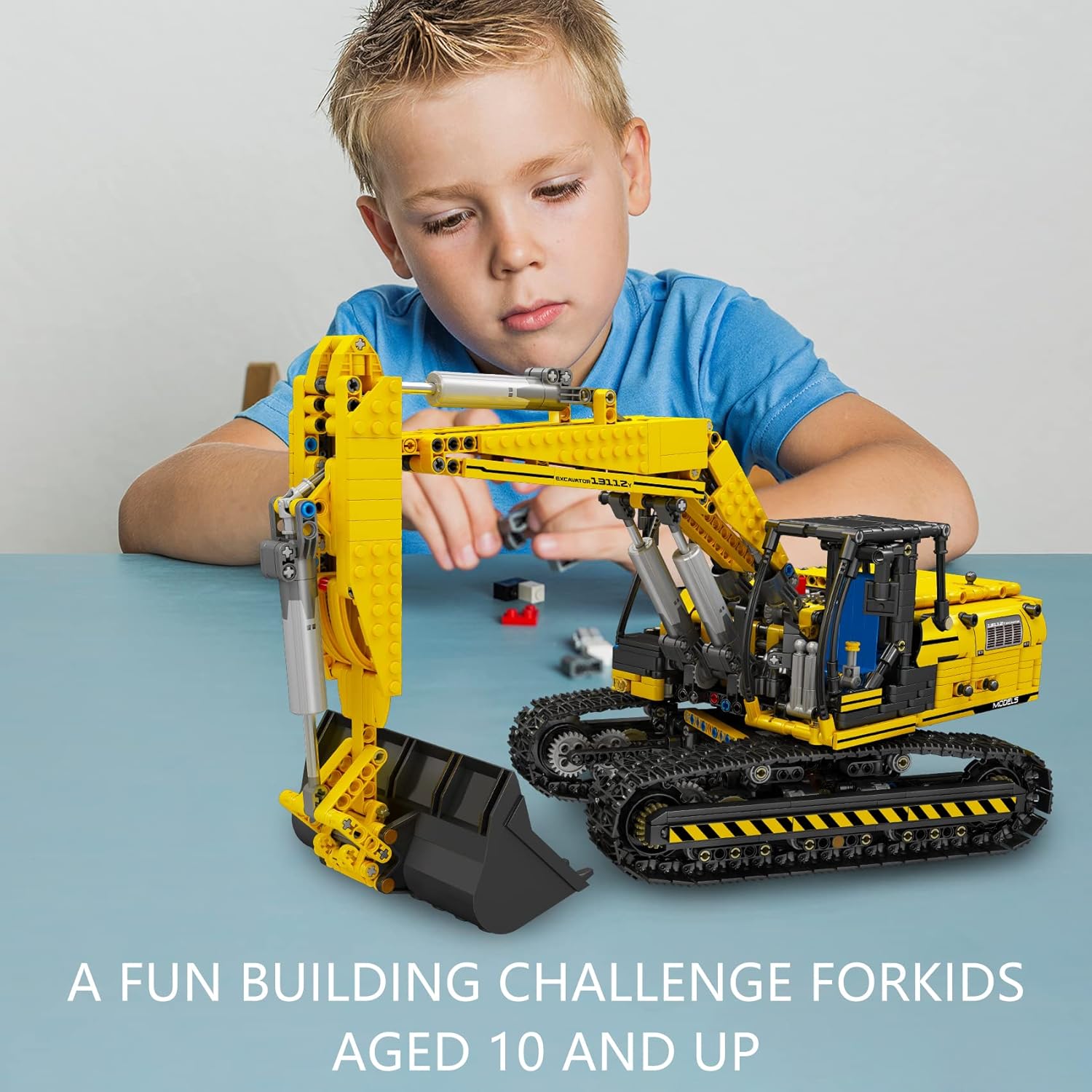 Mould King 17032 Excavators Building Kits, Building Blocks Set Construction Vehicles Model