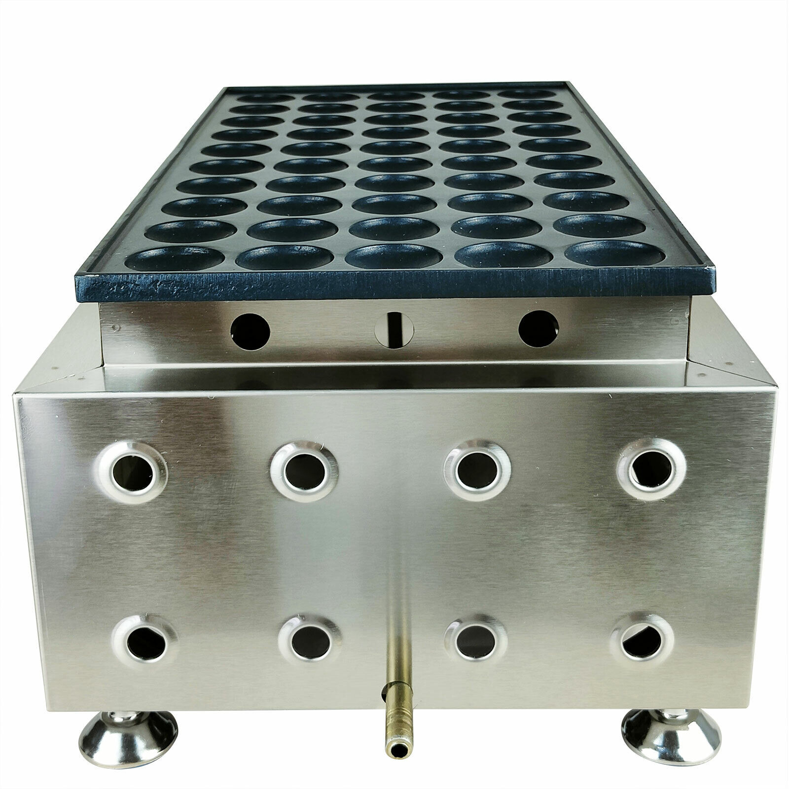 LPG Gas Poffertjes Maker 50 Holes Mini Dutch Pancakes Maker Machine Non-stick Waffle Maker
