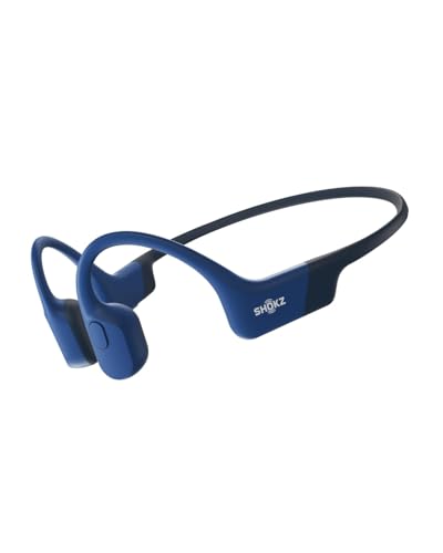SHOKZ OpenRun - Open-Ear Bluetooth Bone Conduction Sport Headphones, Sweat Resistant Wireless Earphones for Workouts and Running, Built-in Mic