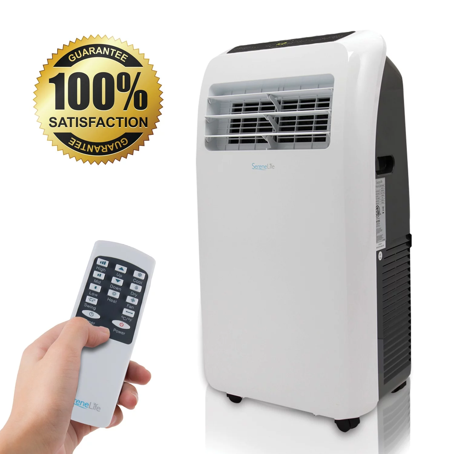SereneLife SLACHT108 Portable Room Air Conditioner And Heater (10,000 BTU)