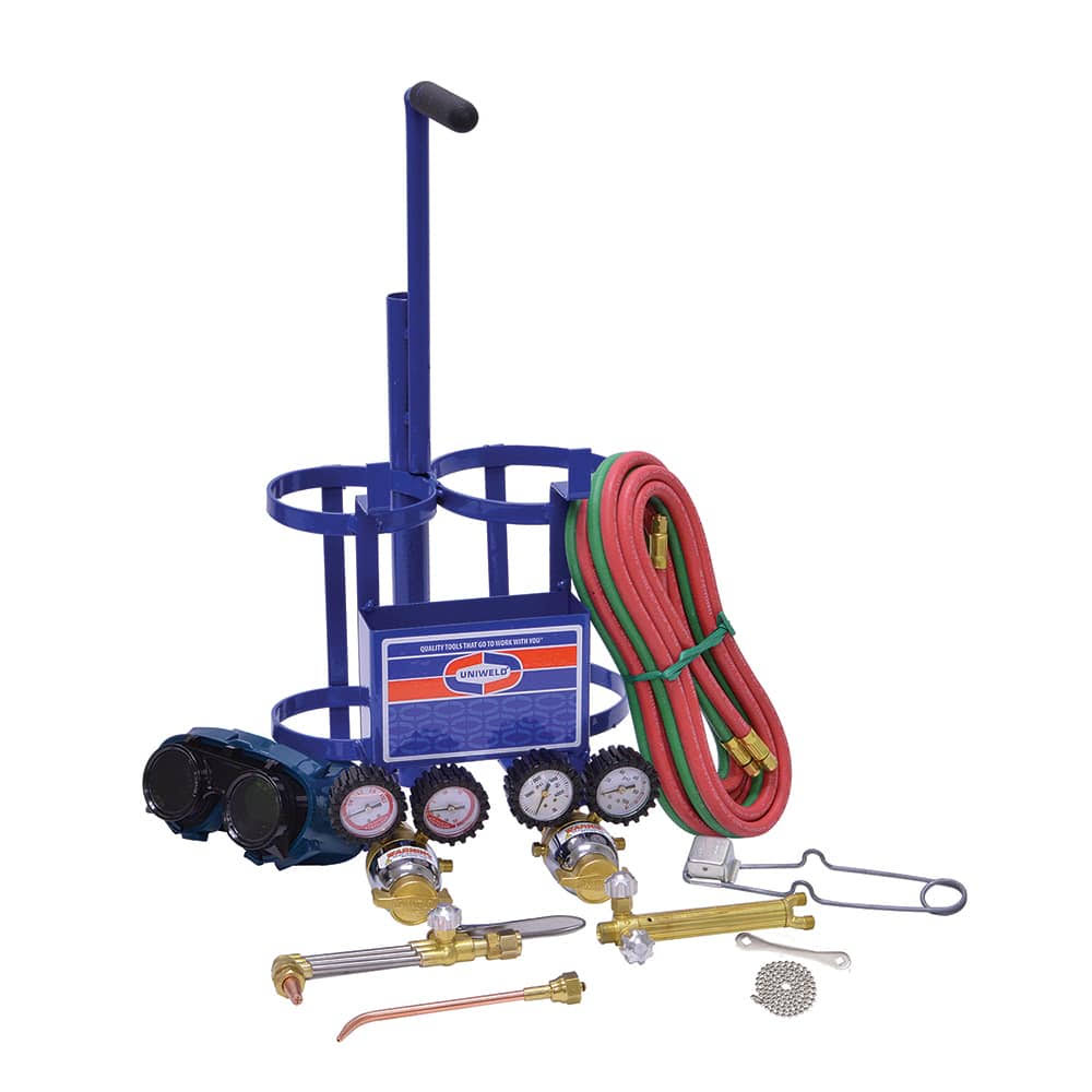 Made in USA Oxygen/Acetylene Torch Kits; Type: Oxyacetylene ; Maximum Cutting: 2 (Inch); Welding Capacity: 1/4 (Inch); Maximum H