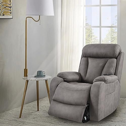 Small Power Lift Recliner for Elderly, Lift Chair Recliners, Electric Recliner Chairs for Seniors, Remote Control, Adjustable, Side Pocket (Navy Blue)