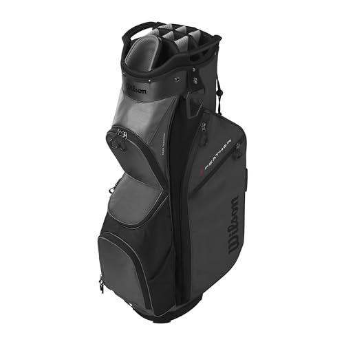 Wilson Feather Golf Cart Bag - Black/Grey/Red