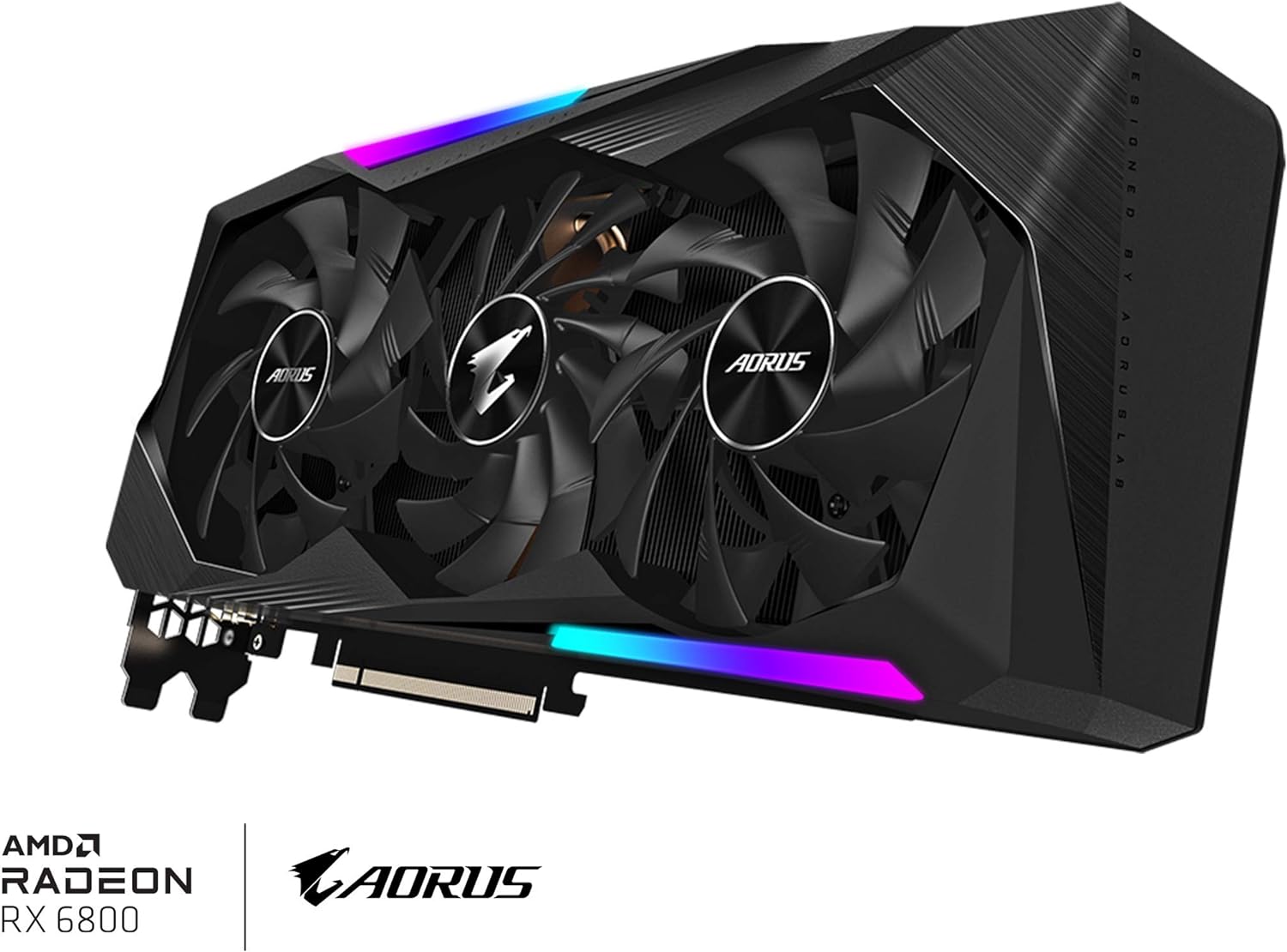 AORUS Radeon RX 6800 Master 16G Graphics Card, MAX-Covered Cooling, 16GB 256-bit GDDR6, GV-R68AORUS M-16GD Video Card