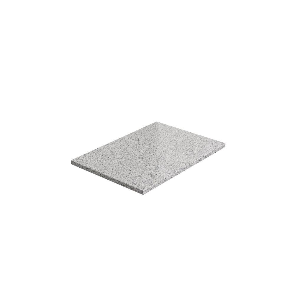 NewAge Products 36 in. Solid Surface Granite Kitchen Countertop in White Pearl, White Pearl Granite