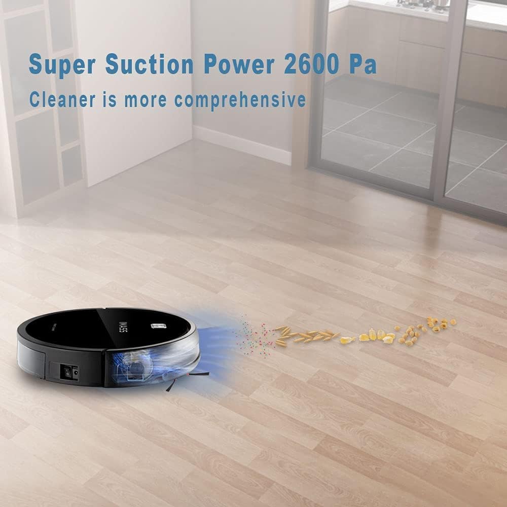 IMASS Robot Vacuum and Mop, Smart Path Planning Robot Vacuum Cleaner, 2600Pa High Suction and Self-Charging, Robot Vacuum Supports Alexa