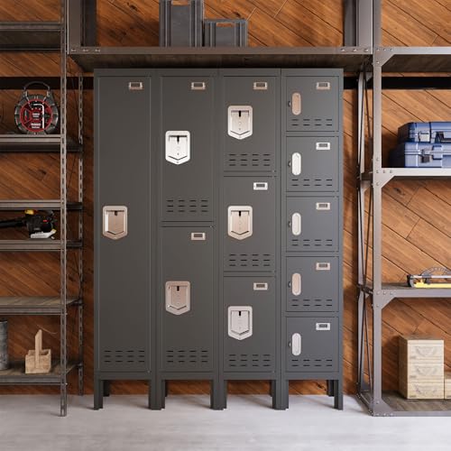 Metal Locker with 5 Doors,Lockers for Employees,66'' Steel Storage Locker for School,Gym, Office, Office,Garage