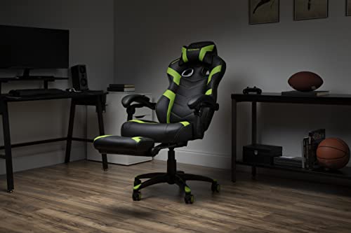RESPAWN 110 Pro Gaming Chair - Gaming Chair with Footrest, Reclining Gaming Chair, Video Gaming Computer Desk Chair, Adjustable Desk Chair