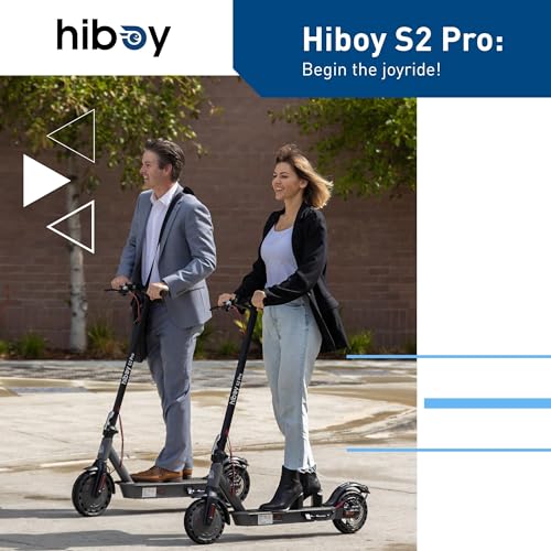 Hiboy S2/S2 Pro/S2 MAX Electric Scooter, 350-500W Motor, 8.5"-10" Solid Tires, 17-40.4 Miles Range