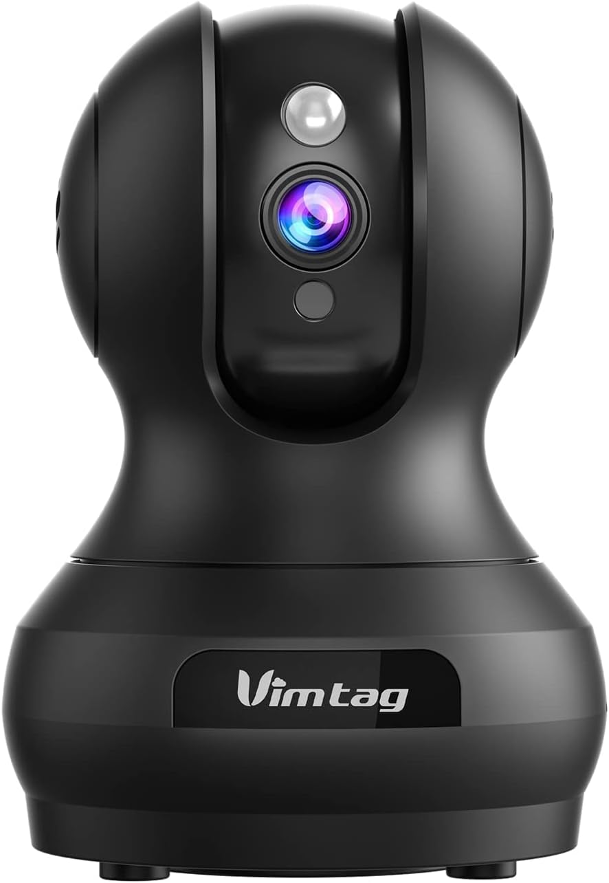 Pet Camera, Vimtag 1080P Indoor Camera with Two Way Talk, Moving& Bark Alert, Night Vision, Cloud Storage, 24/7 Video, WiFi Connect