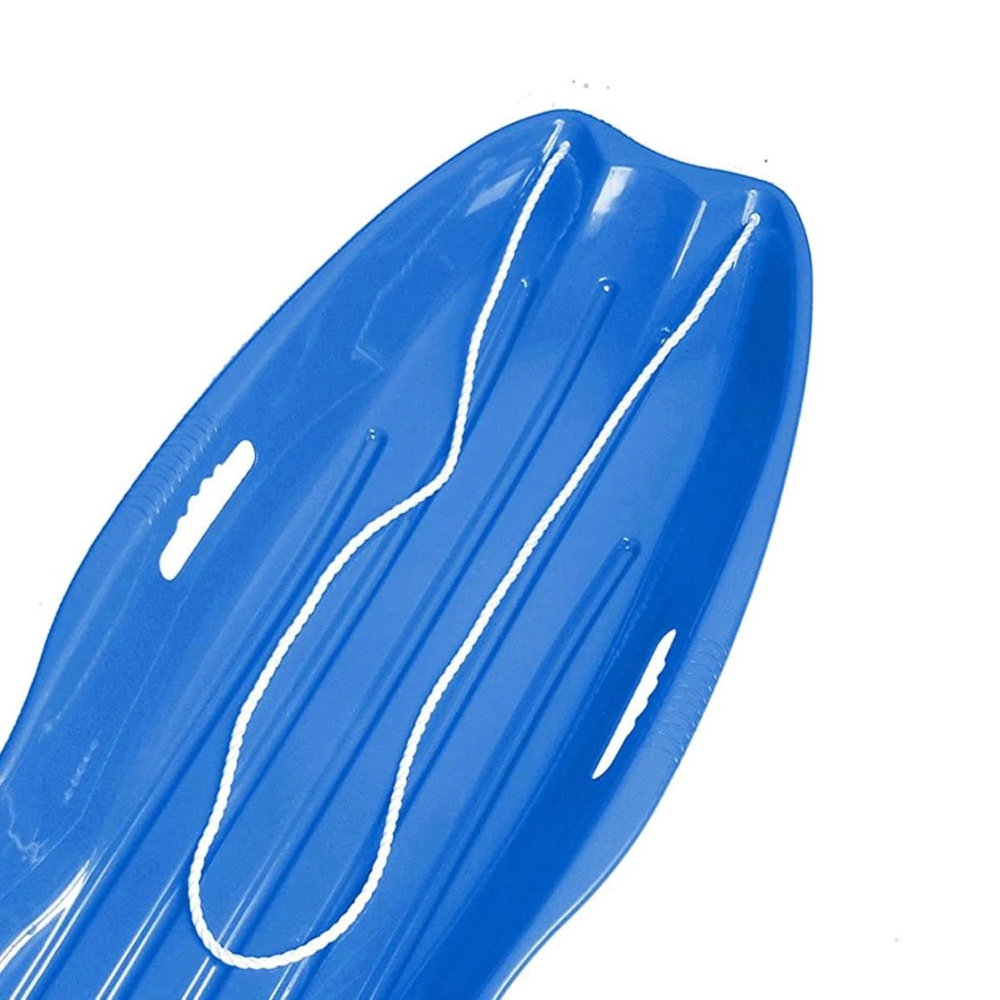 Slippery Racer Downhill Xtreme Adults and Kids Toboggan Snow Sled, Blue