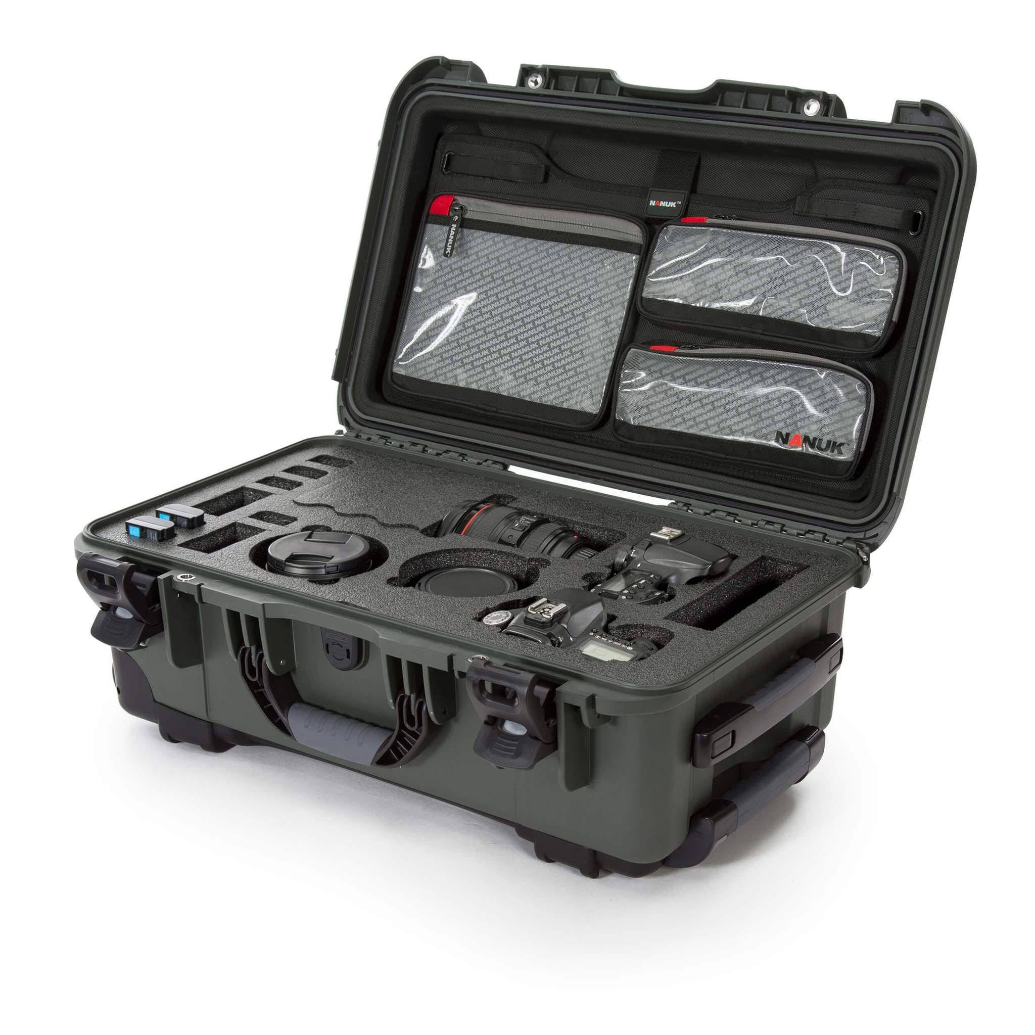Nanuk 935 Dslr Camera Case with Lid Organizer (olive)