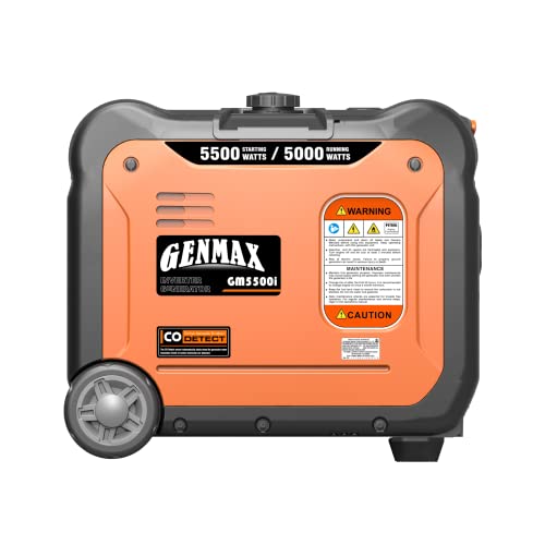 GENMAX Generator，EPA Compliant, Eco-Mode Feature, Ultra Lightweight for Backup Home Use & Camping