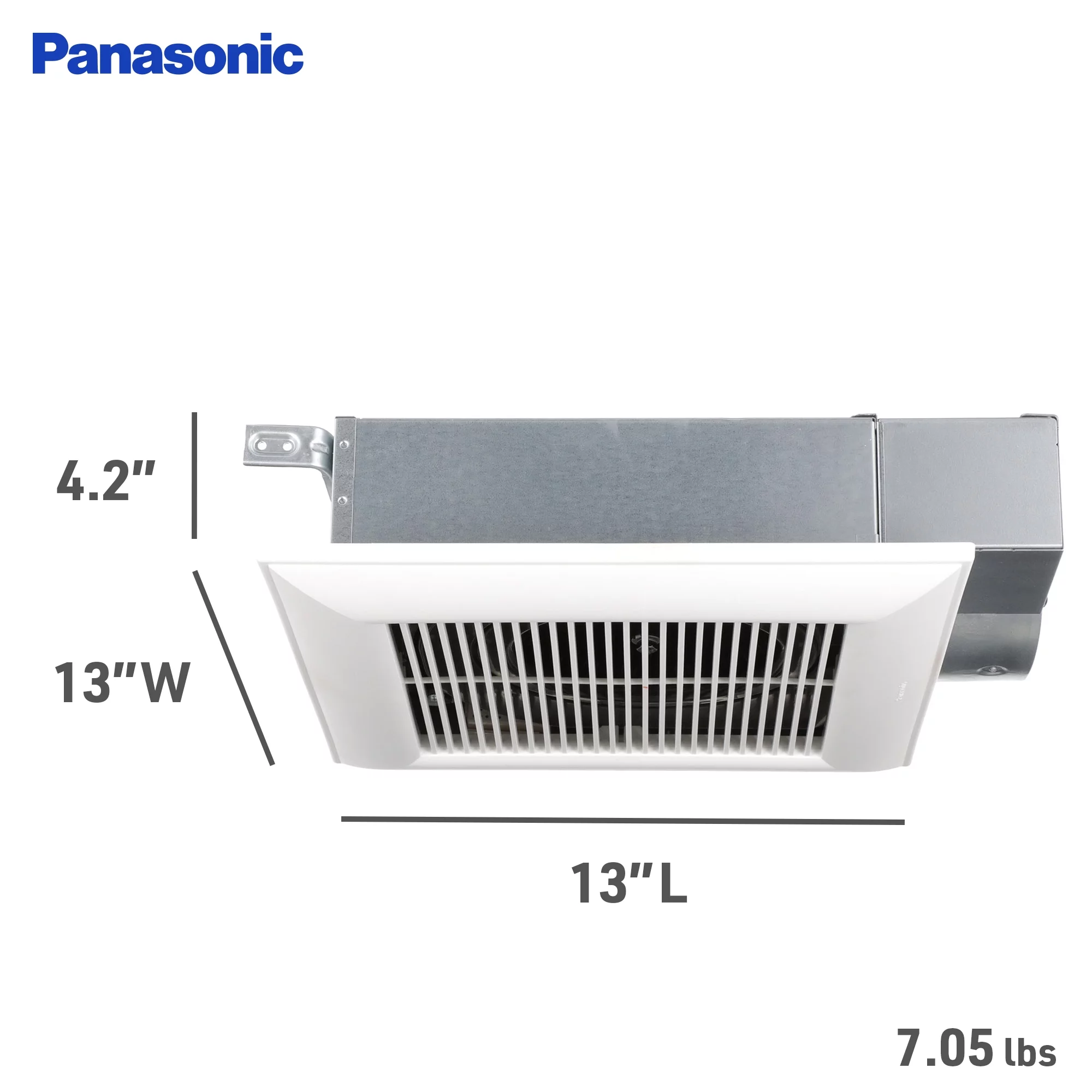 Panasonic WhisperValue DC Pick-a-Flow 50, 80, or 100 CFM Ceiling or Wall, Very Low Profile Exhaust Fan with Condensation Sensor, White
