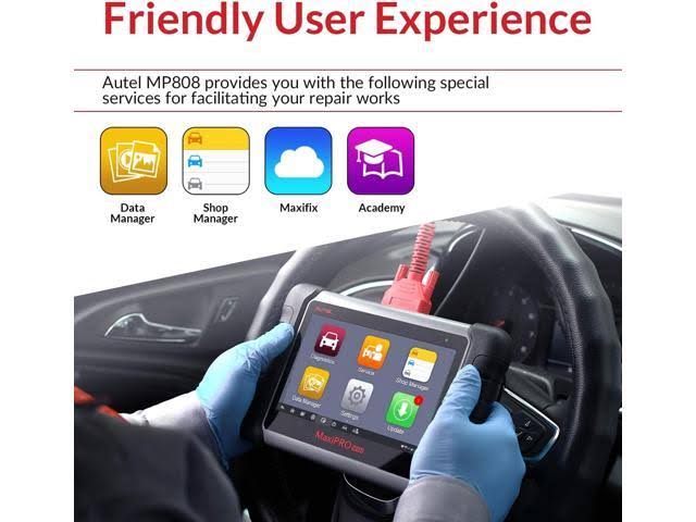 Autel MaxiPRO MP808 OBD2 Car Diagnostic Scanner Bi-Directional Control u0026 Key Programming