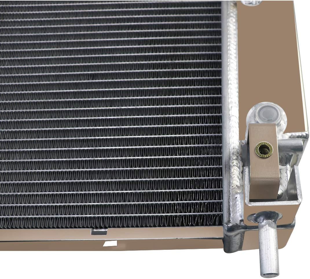 CoolingSnow 4 Row Radiator for Dodge Durango Dakota 3.7L 3.9L 5.2L 5.9L 2000-2004