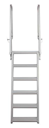 Extreme Max 3005.3913 Deluxe Flip-Up Dock Ladder with Welded Step Assembly - 4-Step