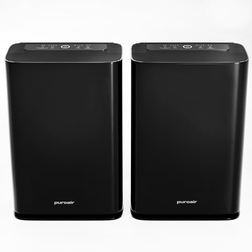 PuroAir 240 HEPA Air Purifiers for Home Large Rooms - Covers Up To 1,000 Sq Ft - Filters Up To 99.9% of Pollutants, Smoke, Pollen, Dust