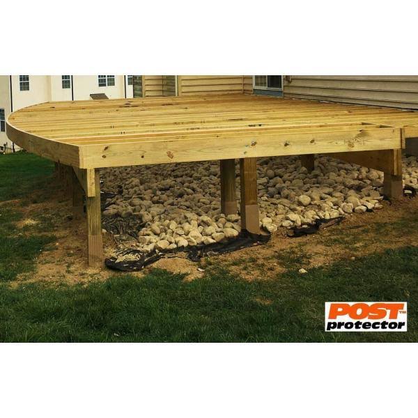 Post Protector 6 pc. 6 in. x 6 in. x 60 in. In-Ground Post Decay Protection, 6660C6