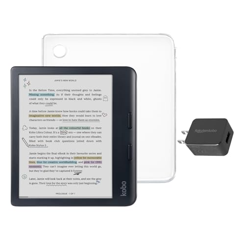 Kobo Libra Colour Black eReader with Case Bundle - Radiant Selections
