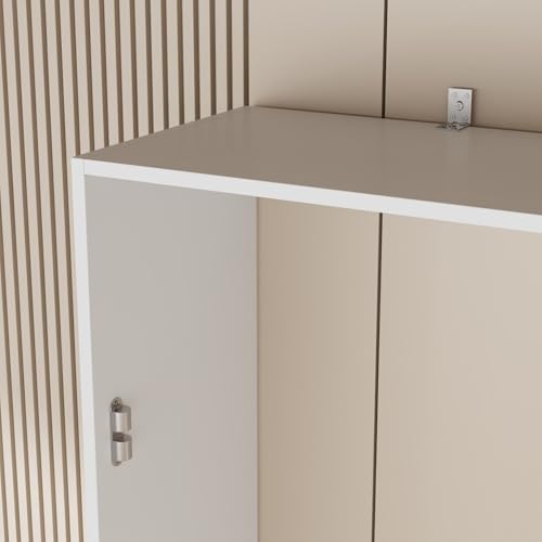 FAMAPY Twin Murphy Bed with Built-in Charging Station, Space-Saving Murphy Bed Chest Twin with Drawer, Foldable