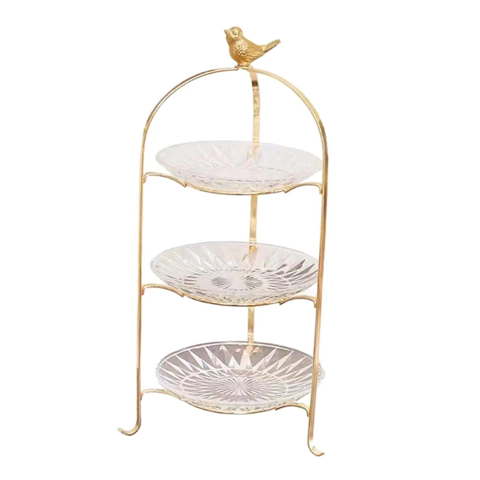 Cake Stand 3 Tier Serving Tray Decor Dessert Serving Plate Removable Display Rack Cupcake Stand for Afternoon Tea Party Banquet Pastry Pie 3 floors
