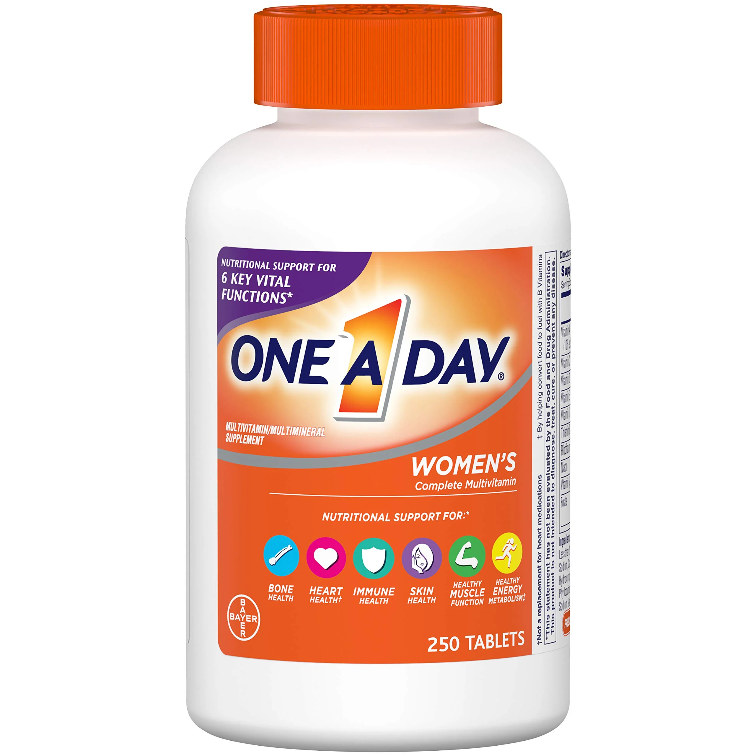 One A Day Womens Multivitamin C 250 Tablets for Daily Nutritional Support - Kansas Nuitrition - HNZSDS