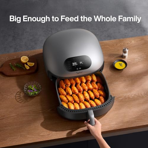 Dome 2 Air Fryer, Extra Large Airfryer with Superior Airflow, Self-cleaning Smart Digital Fryer with PFAS free Basket for Quick Easy Meals