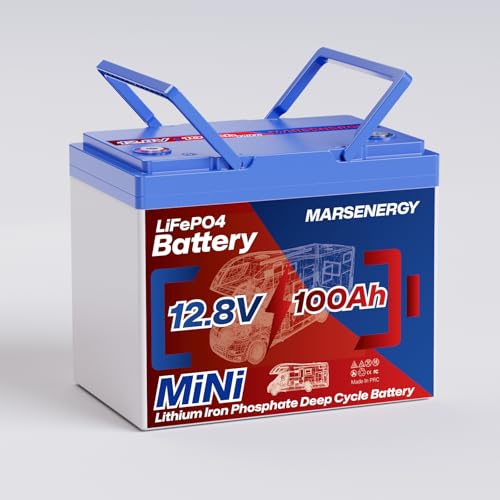 12V 100Ah Lifepo4 Battery, Bci Group 24, Built-in 100A Smart BMS, 4500 to 15000 Deep Cycle Grade A Cells Lithium Battery for Rv, Trolling Motor