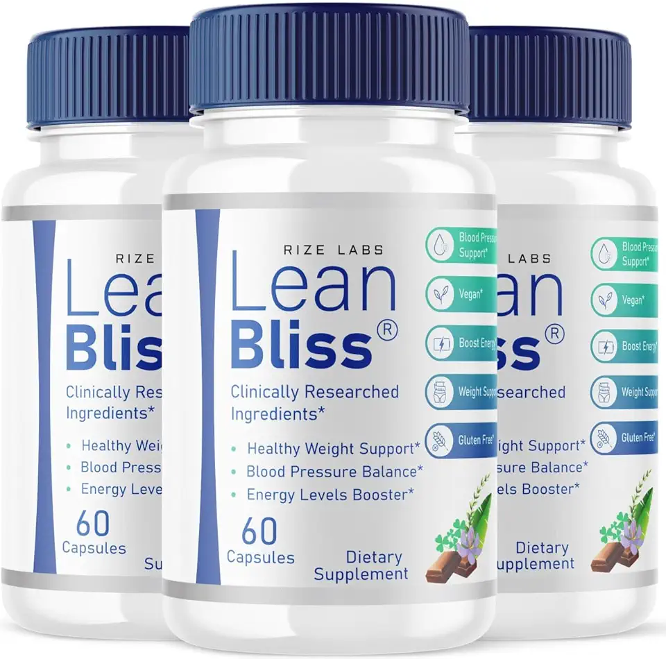(3 Pack) Lean Bliss - Lean Bliss Weight Health Advanced Formula, LeanBliss Capsules for Natural Weight Management & Blood Support