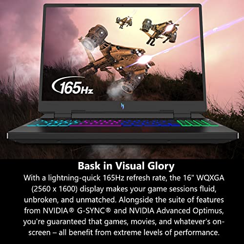 Acer Nitro 16 Gaming Laptop | AMD Ryzen 7 7840HS OctaCore CPU | NVIDIA GeForce RTX 4060 Laptop GPU | 16" WUXGA 165Hz IPS Display | 16GB DDR5 | 512GB