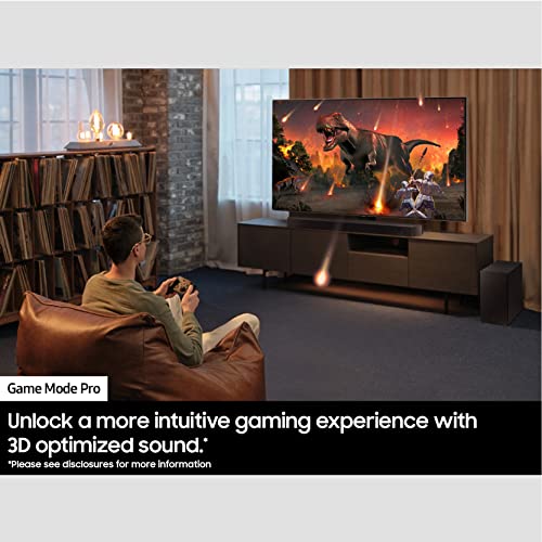 SAMSUNG Q990D 11.1.4ch Soundbar w/Wireless Dolby Atmos Audio, Rear Speaker Included, Q-Symphony, SpaceFit Sound Pro, Adaptive Sound