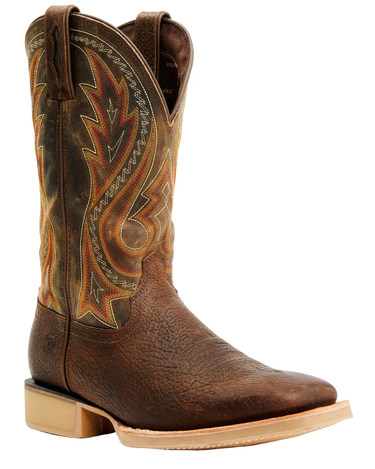 Durango Men's Rebel Pro Lite Performance Western Boot Broad Square Toe Brown 9.5 D(M) US - Curated Treasures Market