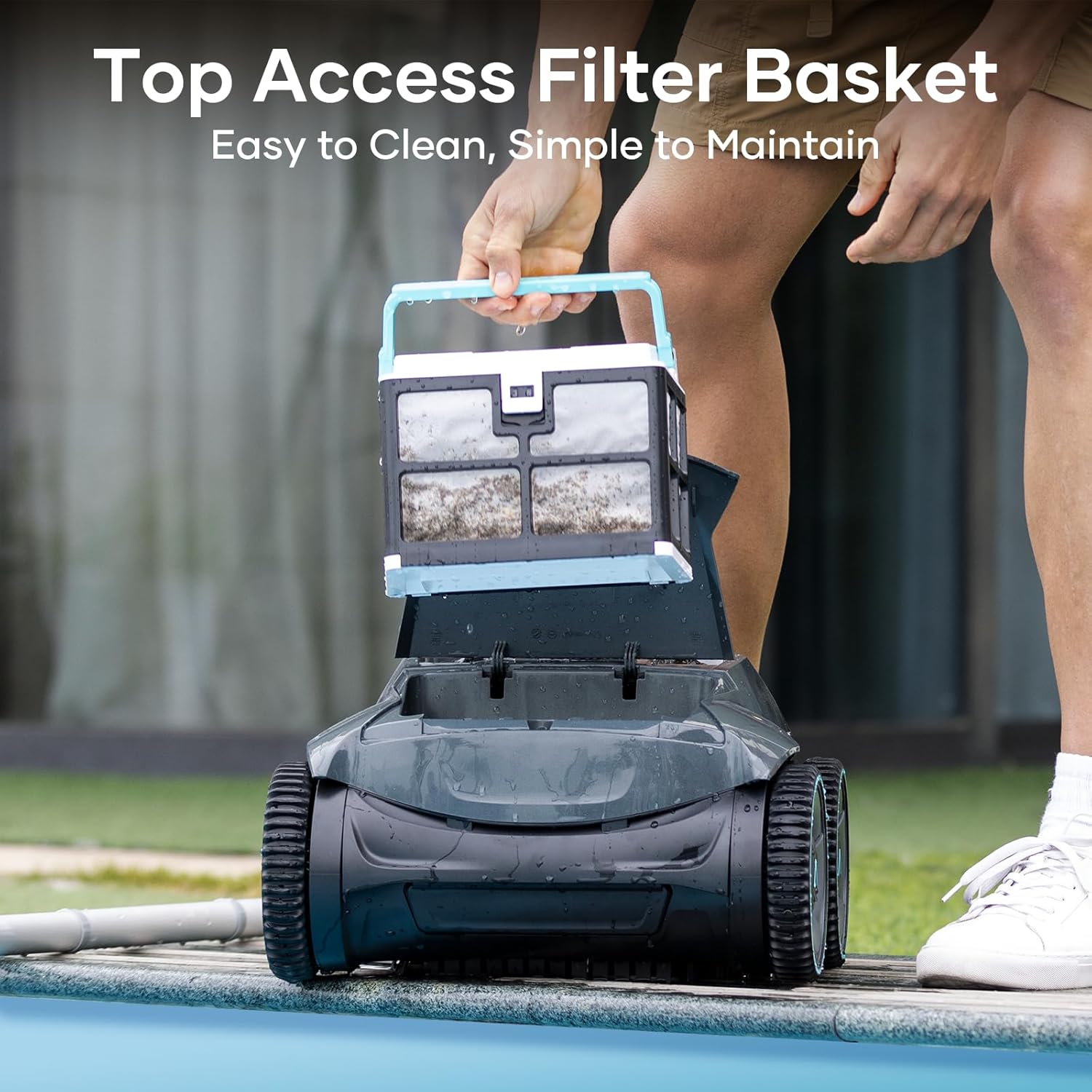 AIPER Seagull Pro Cordless Robotic Pool Cleaner, Smart Navigation Pool Vacuum Cleaner Lasts up to 150 Mins