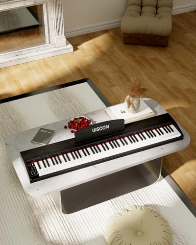 Digital Piano Keyboard for Beginners,Full Size 88 Key Semi-Weighted Keyboard Electric Piano with Stand,Power Adapter,Sheet Music Stand,Pedal