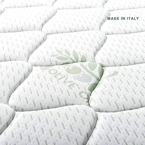 Zinus Italian Made 12 Olive Oil Pocket Spring Hybrid Mattress, Full