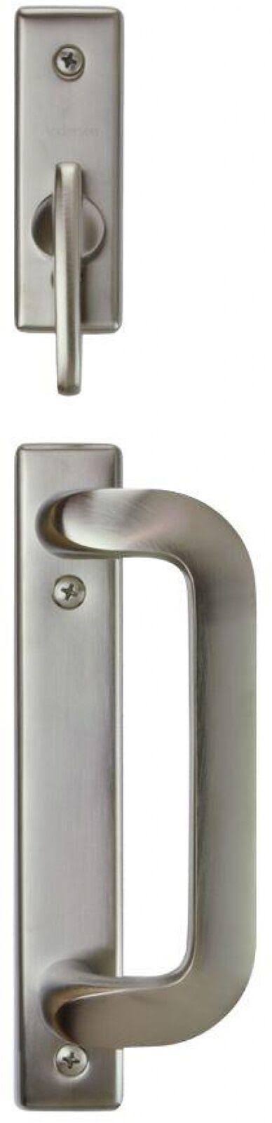 Anvers 2-Panel Gliding Patio Door Hardware Set in Satin Nickel