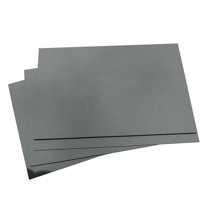 Banggood 300x500x(0.5-5)mm 3K Black Plain Weave Carbon Fiber Plate Sheet Glossy Carbon Fiber Board Panel High Composite RC Mater