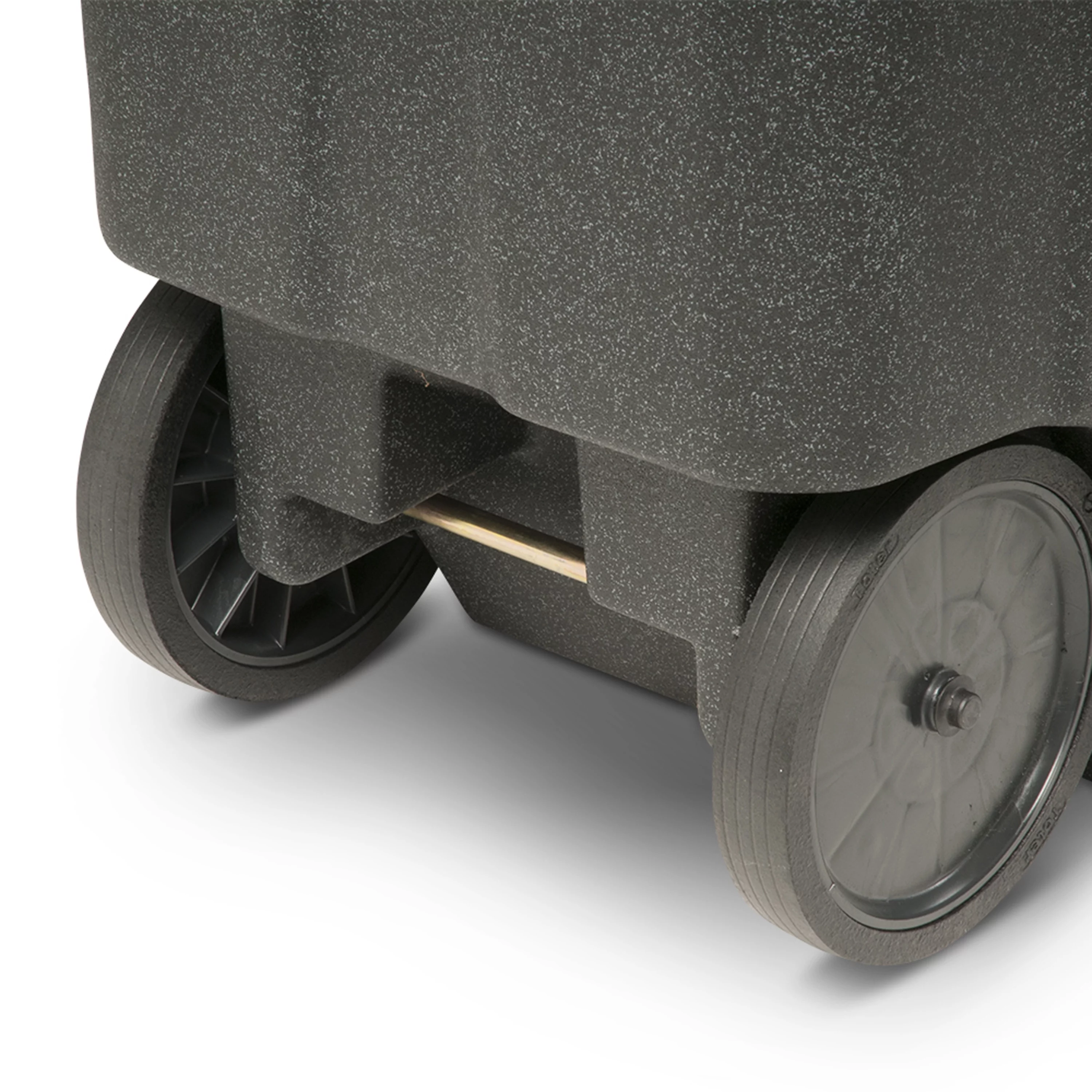 Toter 64 Gal. Trash Can Blackstone with Quiet Wheels and Lid