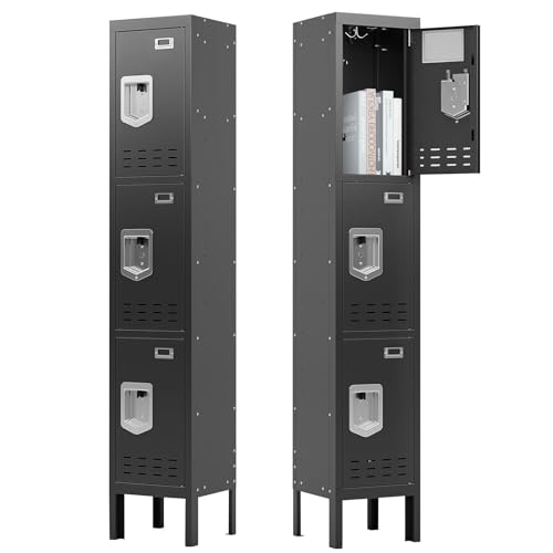 Metal Locker with 5 Doors,Lockers for Employees,66'' Steel Storage Locker for School,Gym, Office, Office,Garage