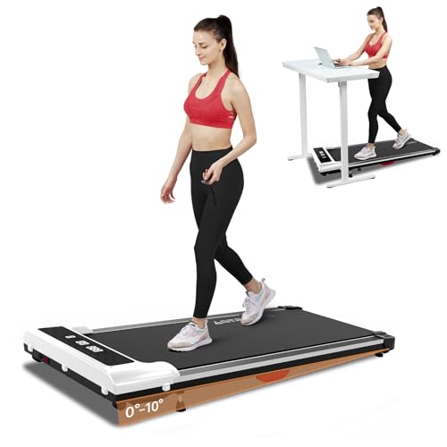 GORISE Walking Pad, Under Desk Treadmills for Home, Walking Pad with Incline, Treadmills with Remote Control APP LED Display