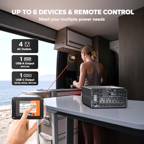 LiTime 24V 3000W All-in-One Solar Inverter Charger | 60A MPPT Solar Controller | Pure Sine Wave Output | Uninterrupted Power Supply | RS485